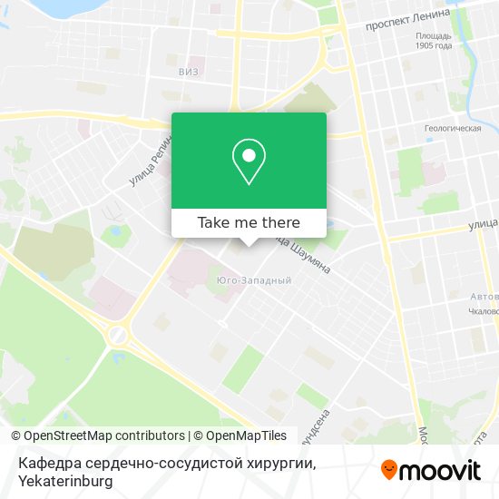 Кафедра сердечно-сосудистой хирургии map