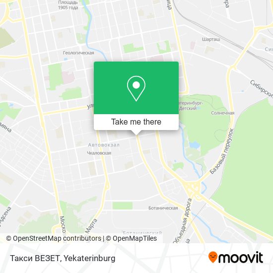 Такси ВЕЗЕТ map