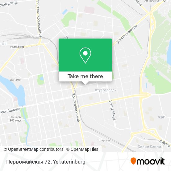 Первомайская 72 map