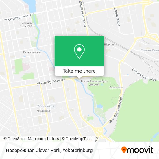 Набережная Clever Park map