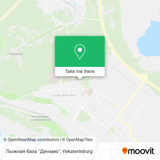 Лыжная база "Динамо" map