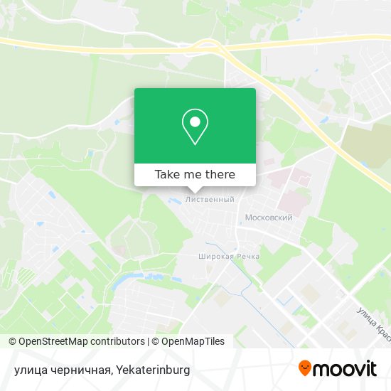 улица черничная map