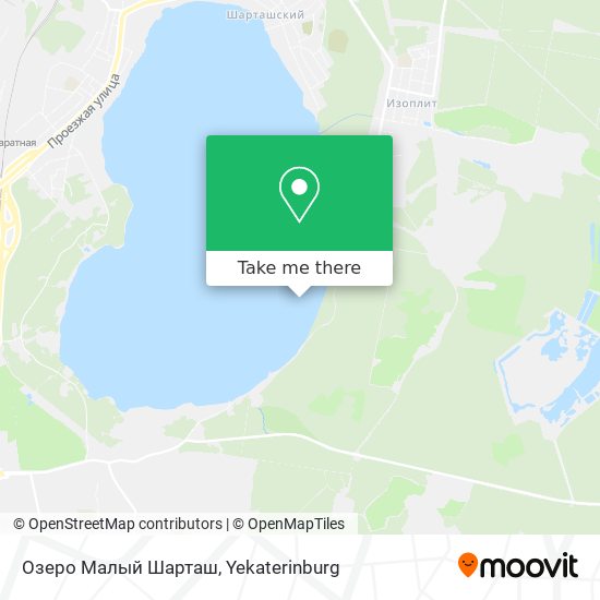 Озеро Малый Шарташ map