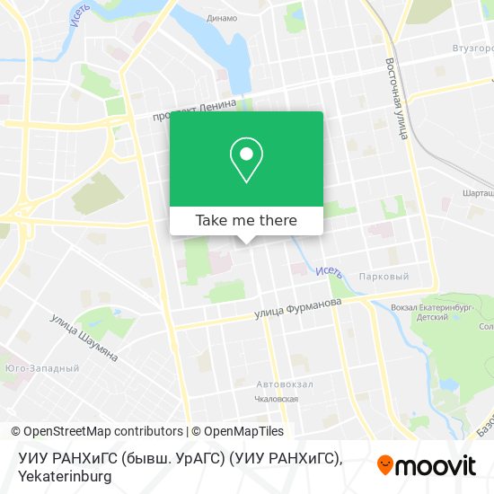 УИУ РАНХиГС (бывш. УрАГС) (УИУ РАНХиГС) map