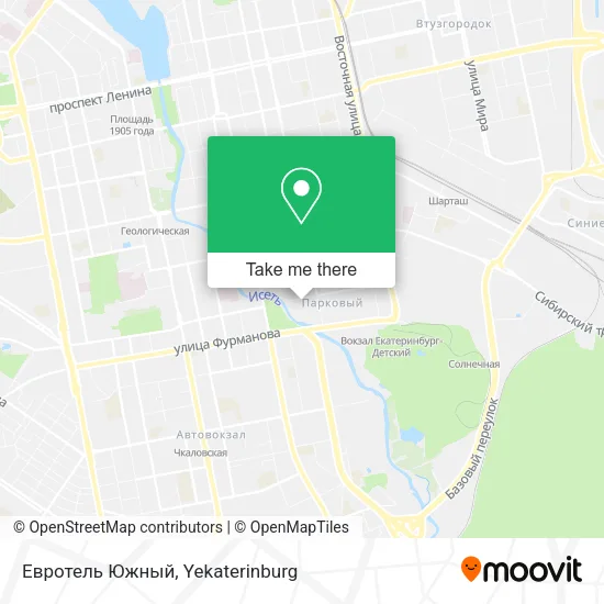 Евротель Южный map