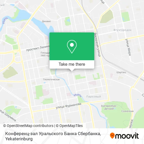 Конференц-зал Уральского Банка Сбербанка map