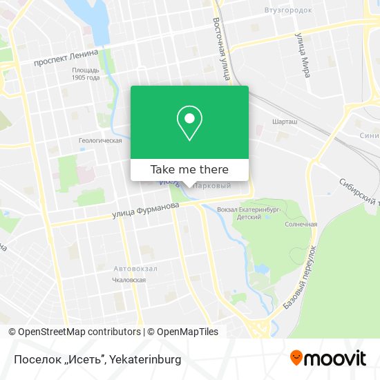 Поселок ,,Исеть’’ map