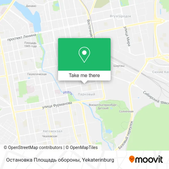 Остановка Площадь обороны map