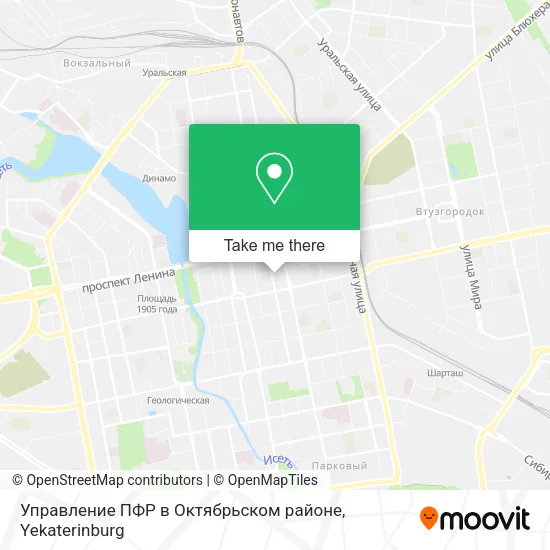 Управление ПФР в Октябрьском районе map