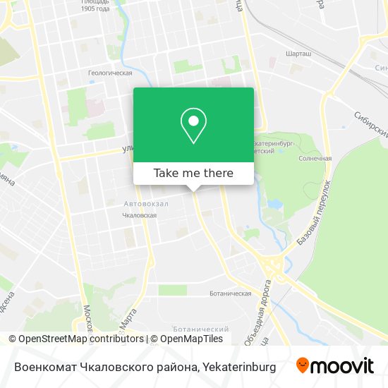 Военкомат Чкаловского района map