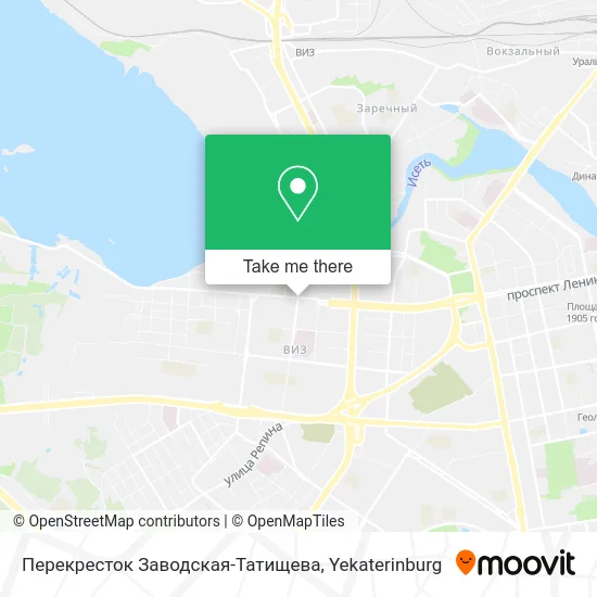 Перекресток Заводская-Татищева map