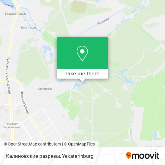 Калиновские разрезы map