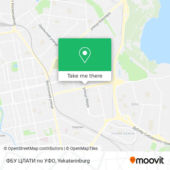 ФБУ ЦЛАТИ по УФО map