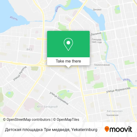 Детская площадка Три медведя map