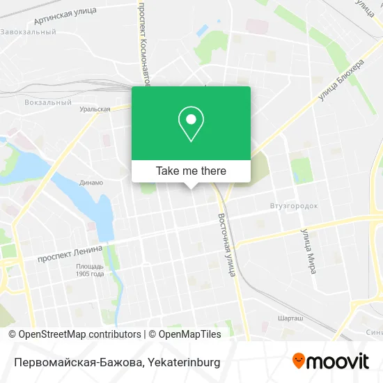 Первомайская-Бажова map