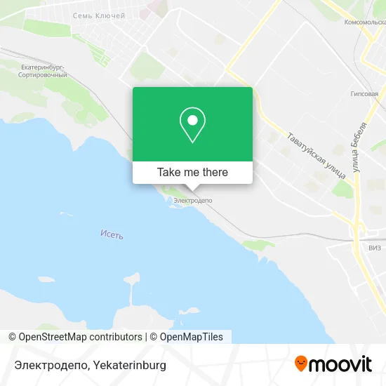 Электродепо map