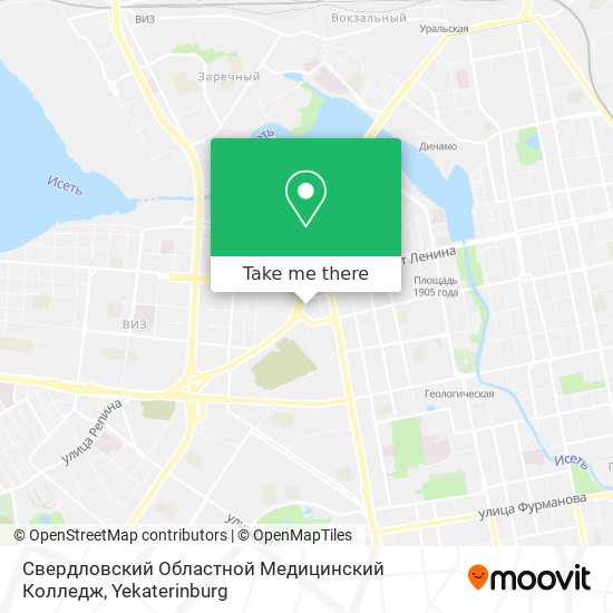 Свердловский Областной Медицинский Колледж map