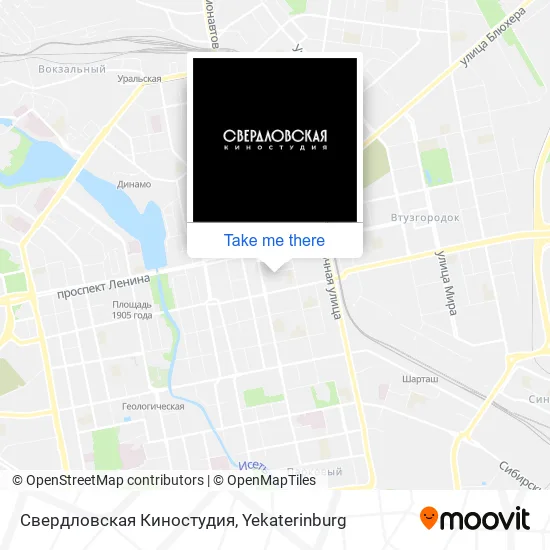 Свердловская Киностудия map
