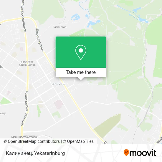 Калининец map