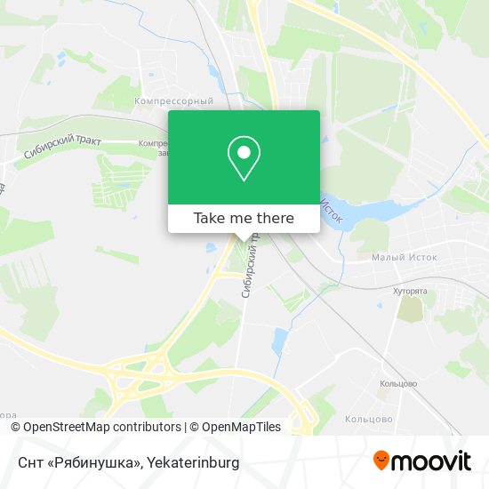Снт «Рябинушка» map