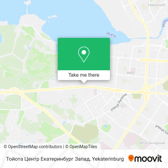 Тойота Центр Екатеринбург Запад map
