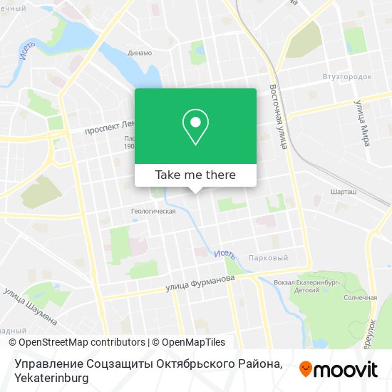 Управление Соцзащиты Октябрьского Района map