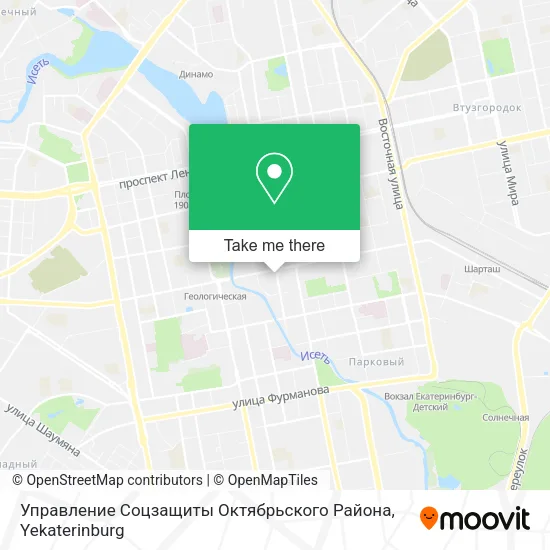 Управление Соцзащиты Октябрьского Района map