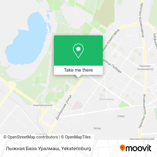 Лыжная База Уралмаш map