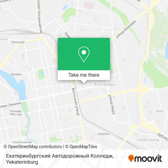 Екатеринбургский Автодорожный Колледж map