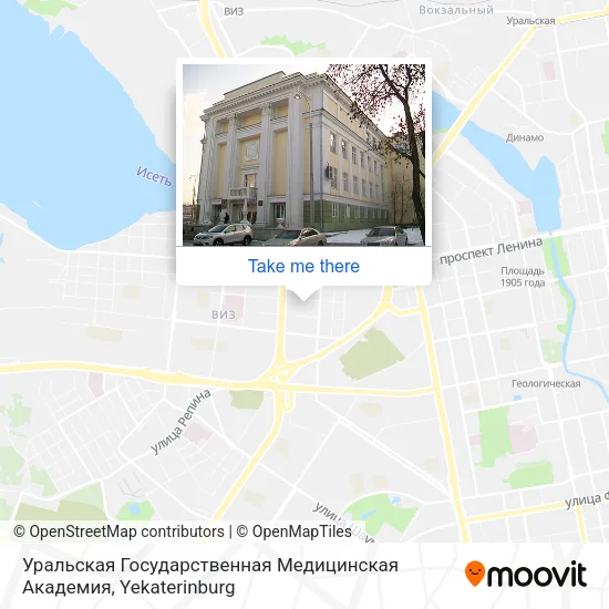 Уральская Государственная Медицинская Академия map