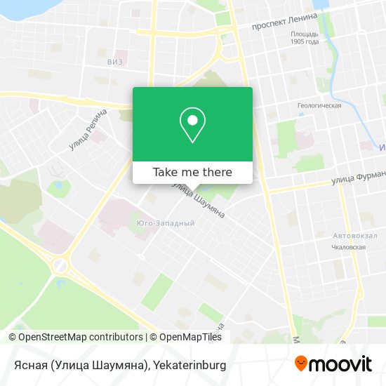 Ясная (Улица Шаумяна) map