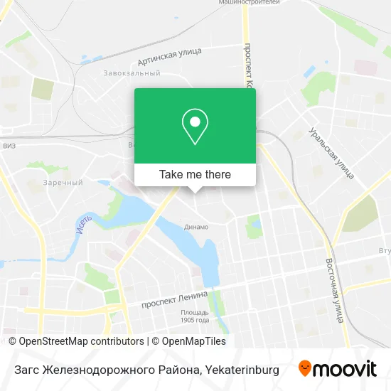 Загс Железнодорожного Района map