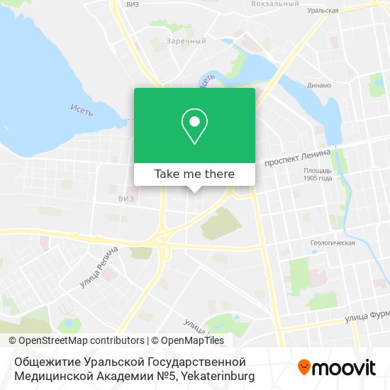 Общежитие Уральской Государственной Медицинской Академии №5 map
