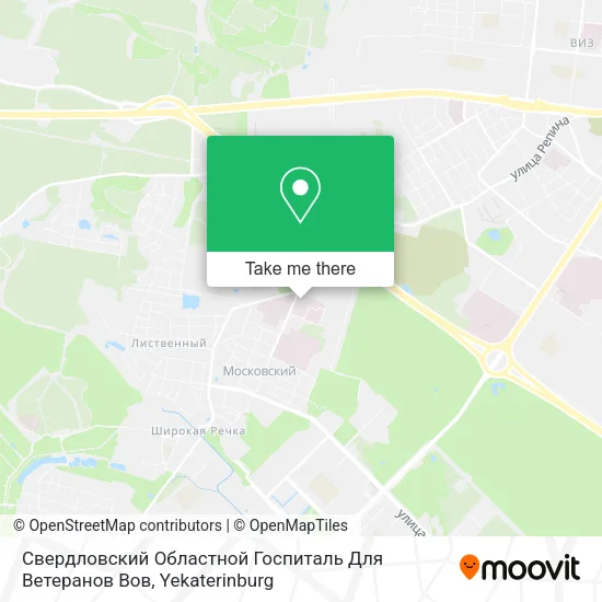 Свердловский Областной Госпиталь Для Ветеранов Вов map