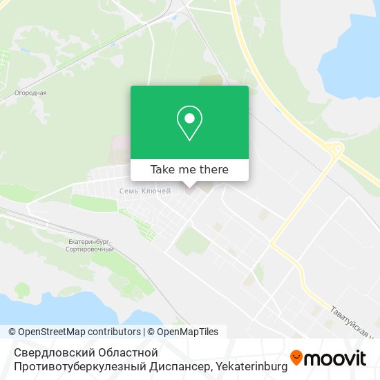 Свердловский Областной Противотуберкулезный Диспансер map