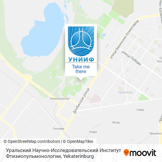 Уральский Научно-Исследовательский Институт Фтизиопульмонологии map