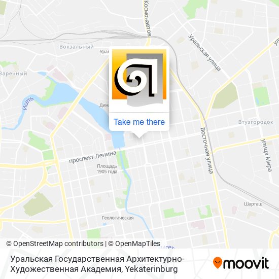 Уральская Государственная Архитектурно-Художественная Академия map