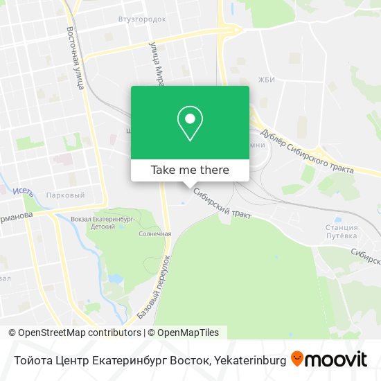 Тойота Центр Екатеринбург Восток map