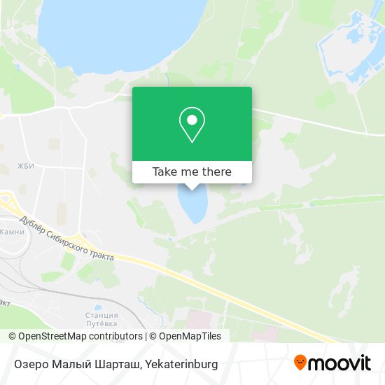 Озеро Малый Шарташ map
