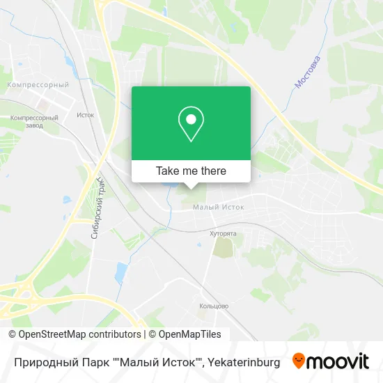 Природный Парк ""Малый Исток"" map