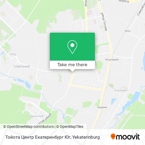 Тойота Центр Екатеринбург Юг map