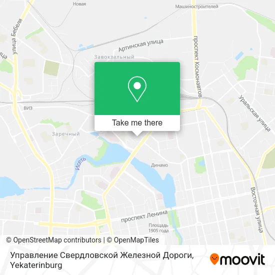 Управление Свердловской Железной Дороги map