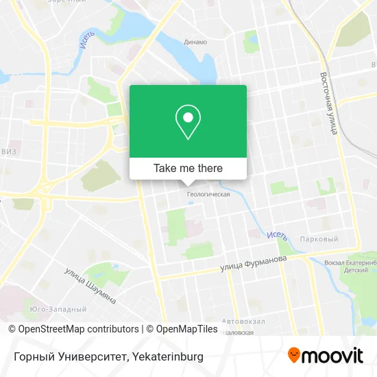 Горный Университет map