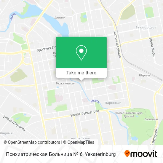Психиатрическая Больница № 6 map