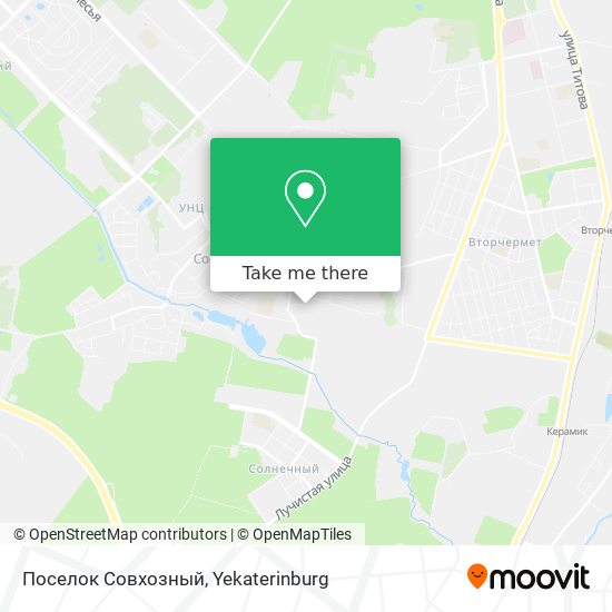 Поселок Совхозный map