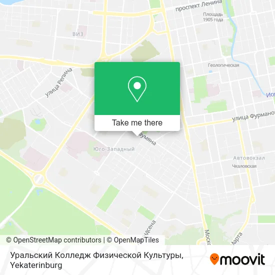 Уральский Колледж Физической Культуры map