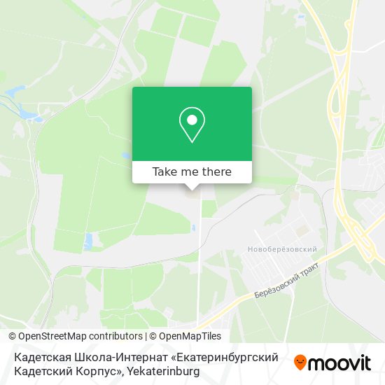 Кадетская Школа-Интернат «Екатеринбургский Кадетский Корпус» map