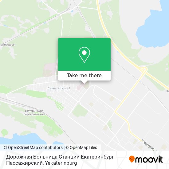 Дорожная Больница Станции Екатеринбург-Пассажирский map