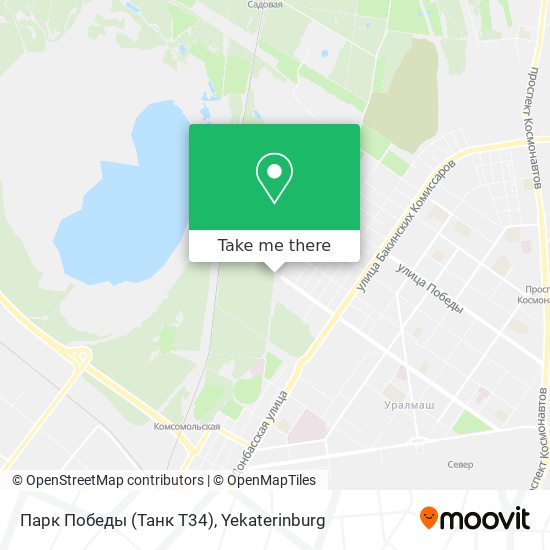 Парк Победы (Танк Т34) map