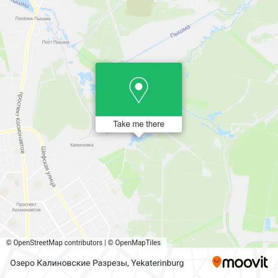 Озеро Калиновские Разрезы map